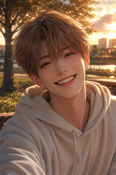 犬系爽やか男子の生成例