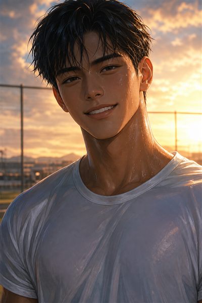 体育会筋肉男子の生成例